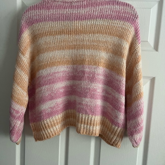 NWT Sincerely Jules Pink & Peach Cardigan Xsmall - Picture 2 of 5